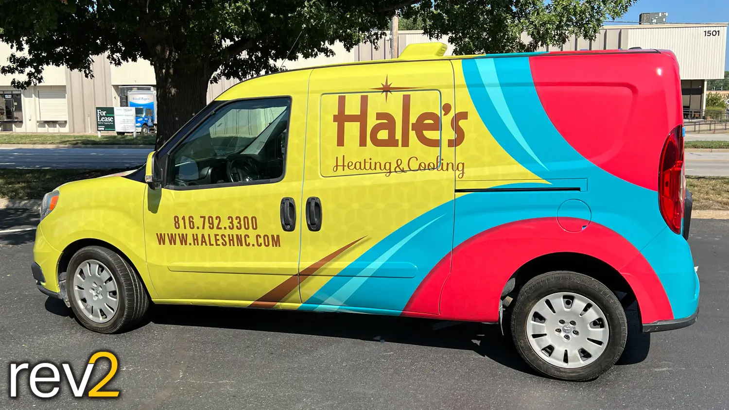 Van Graphic Wrap in Kansas City- REV2 Design (Hales Heating and Cooling)