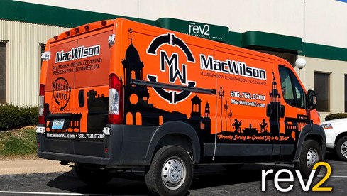 Promaster Graphic Wrap- REV2 Design (MacWilson Plumbing)