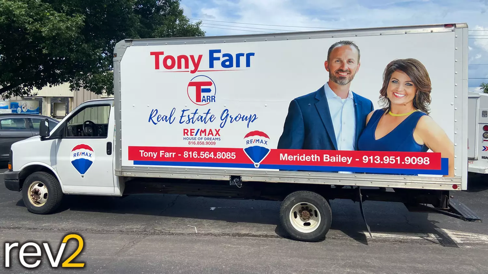 Box Truck Graphics REV2 Design (Tony Farr REMAX House of Dreams)