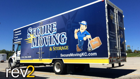 Box Truck Wraps- REV2 Design (Secure Moving)