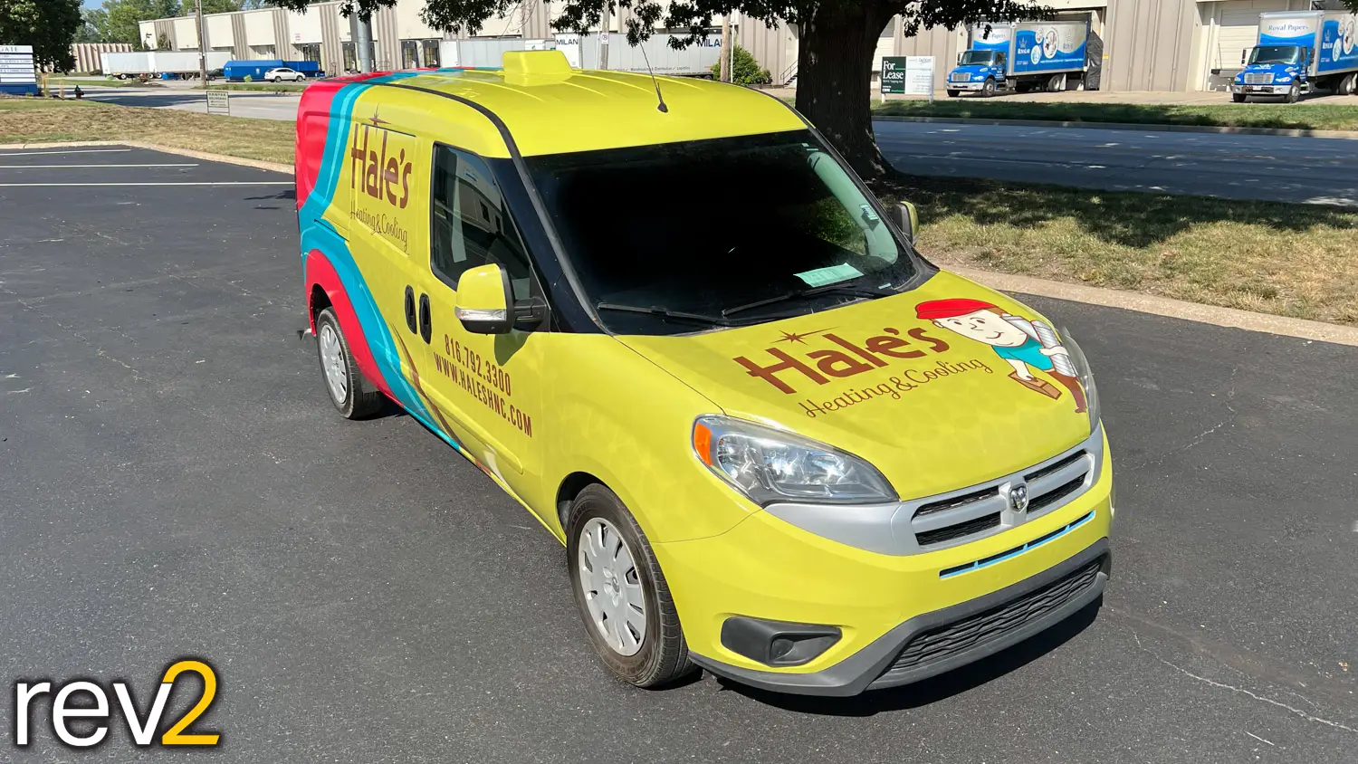 Vehicle Graphic Wrap in Kansas City- REV2 Design (Hales Heating and Cooling)