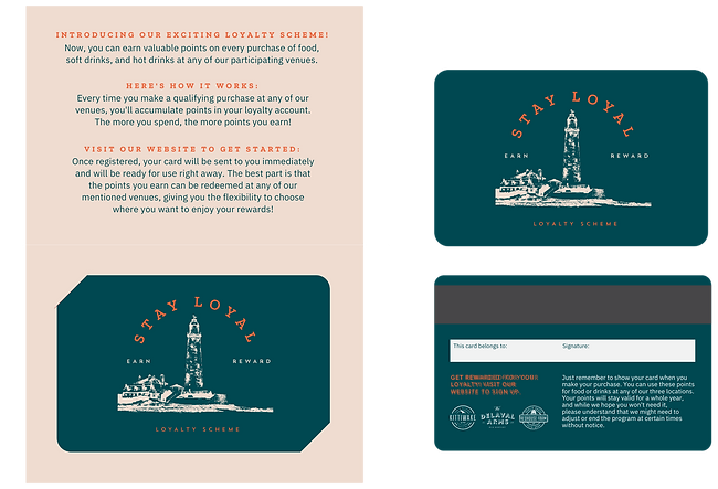 Red House Farm Pub Loyalty Card