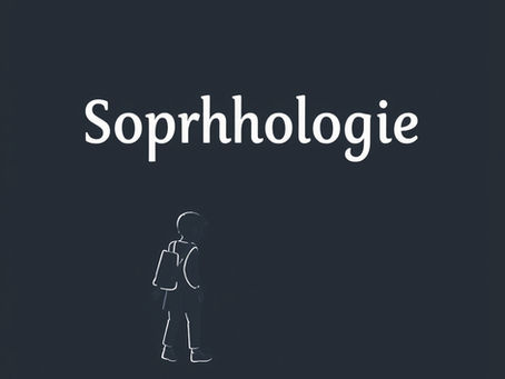 Illustration d'une silhouette avec le mot sophrologie