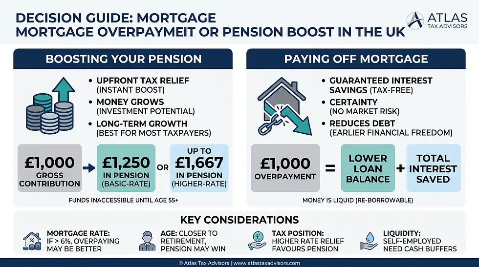 Pay Off Your Mortgage Or Boost Your Pension 