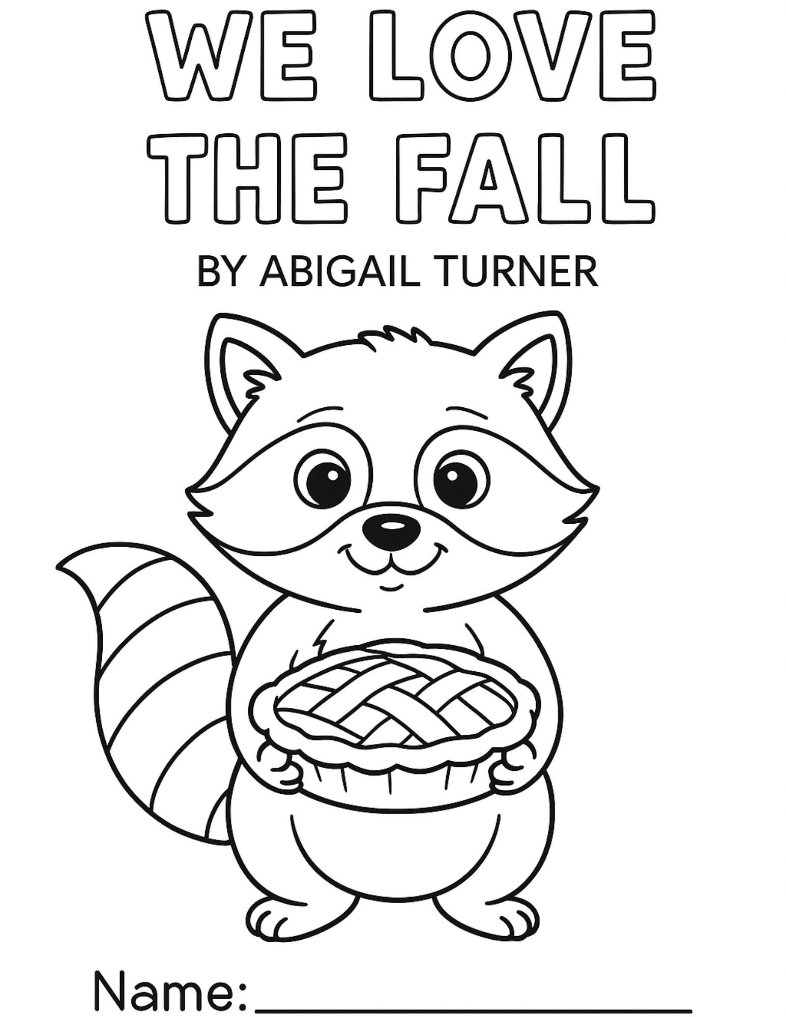 We Love The Fall Coloring Book