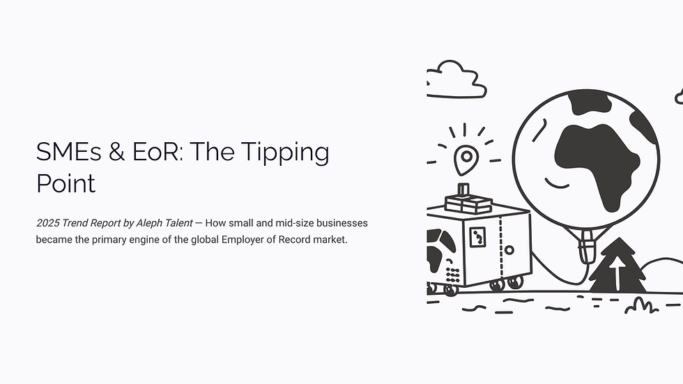 Why SMEs Are the Fastest-Growing EoR AdoptersSmall and mid-size businesses are winning the global talent war — not with bigger budgets, but smarter infrastructure.