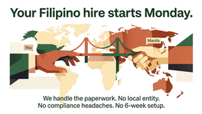 Your Filipino hire starts Monday. We handle the paperwork.