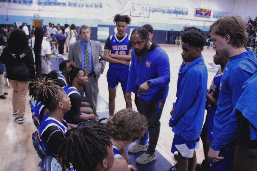 Donavan Worley while coaching at Whiteville High School.