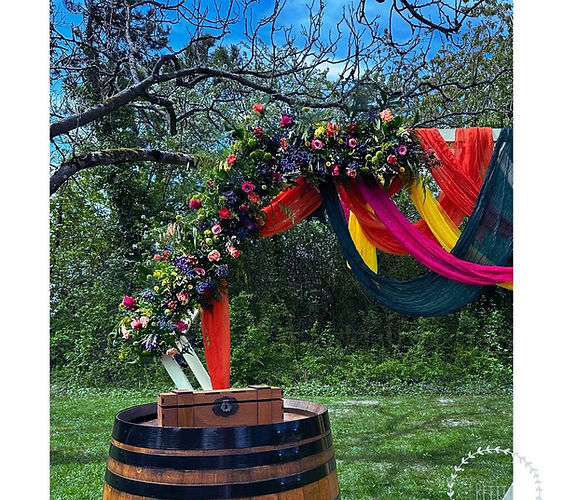 arche fleurie mariage les javottes reims