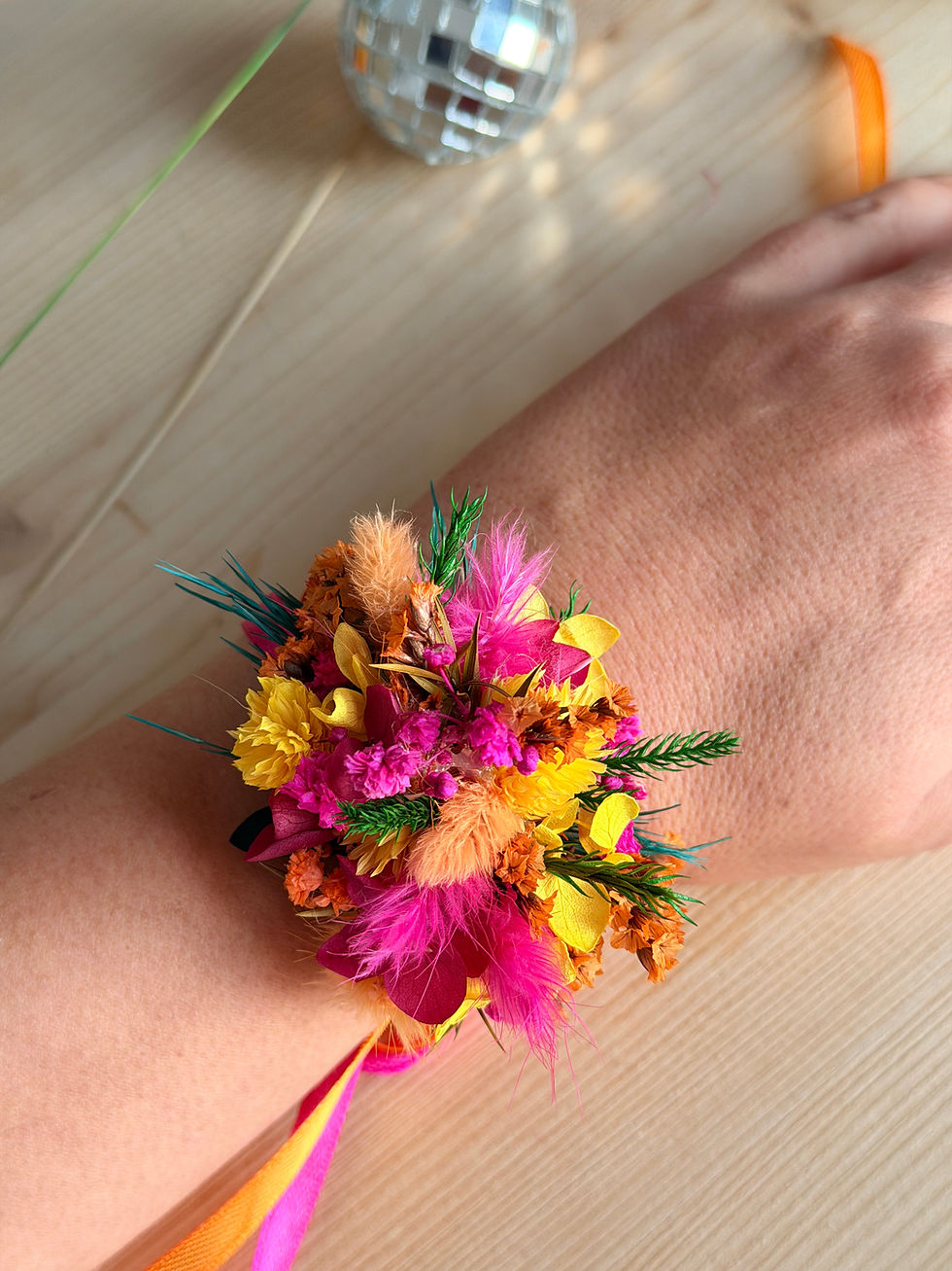 Miniature : Bracelet en fleurs séchées Beau-Liwood