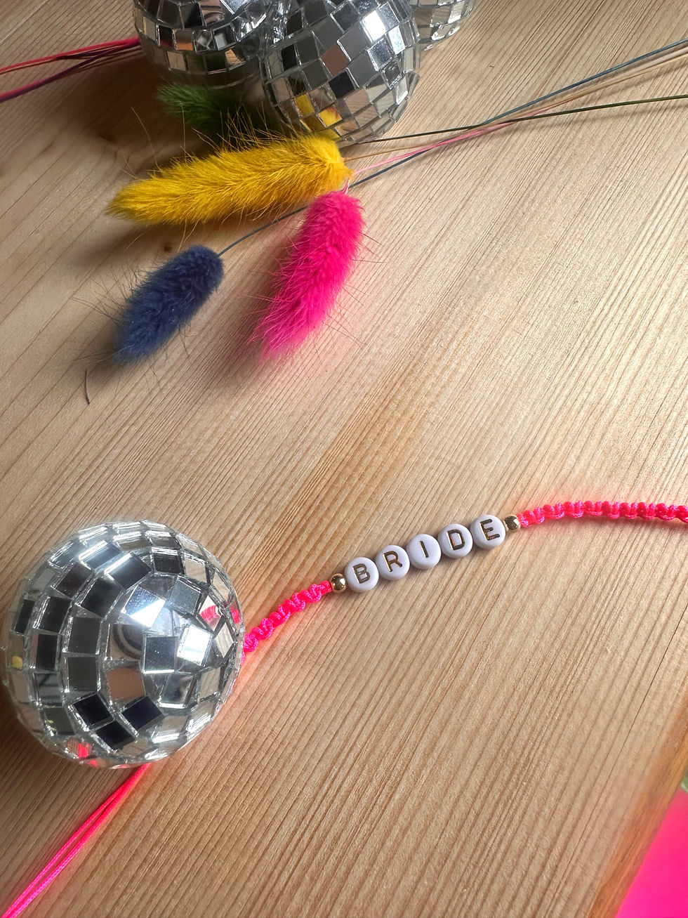 Bracelet EVJF Bride fluo multicolore