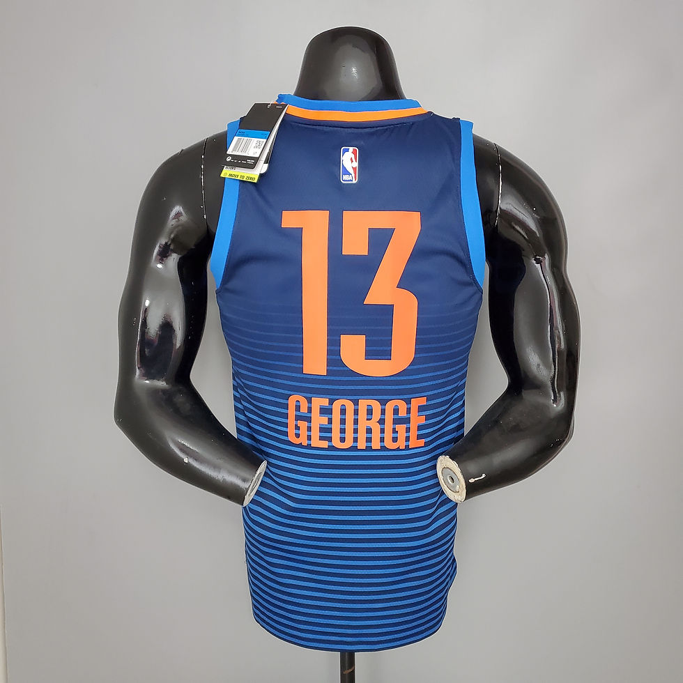 Miniatura: Oklahoma City Thunder Blue 2019-20 Swingman Jersey - Statement Edition