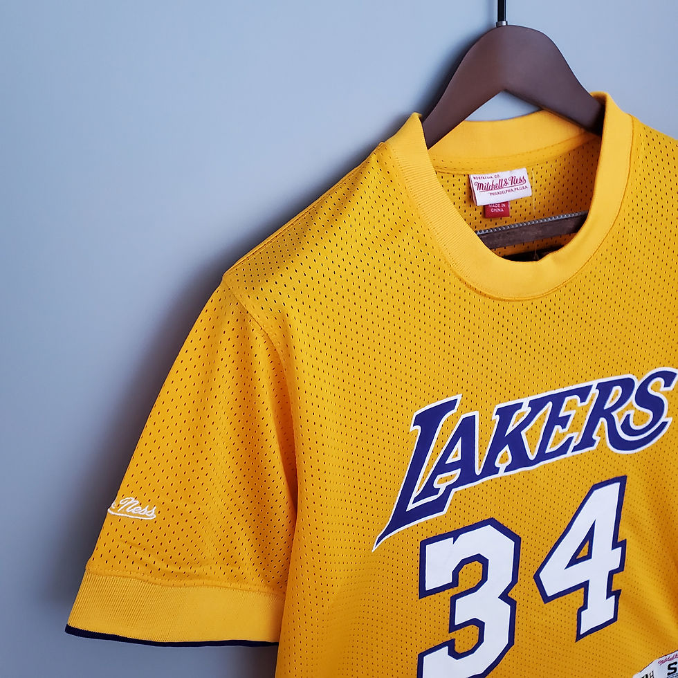 Miniatura: Mitchell&Ness Lakers Yellow No. 34 O'Neal