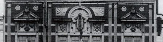Historic black and white photo of Strand Theatre exterior