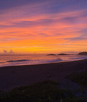 sunrise black sand