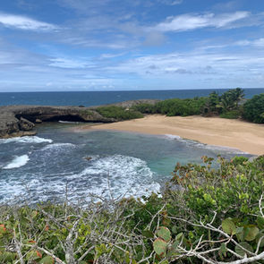 Cueva de las Golondrinas hidden cove beach Manatí Puerto Rico