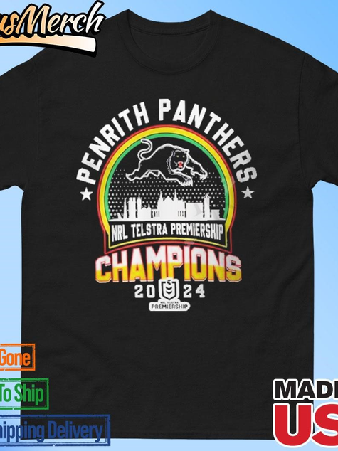 VenusMerch - Official 2024 NRL Telstra Premiership Champions Penrith Panthers Shirt