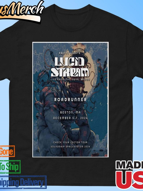 VenusMerch - Official Lucid Stream At Roadrunner In Boston, MA On Dec 5-7 2024 Tour Poster T-shirts