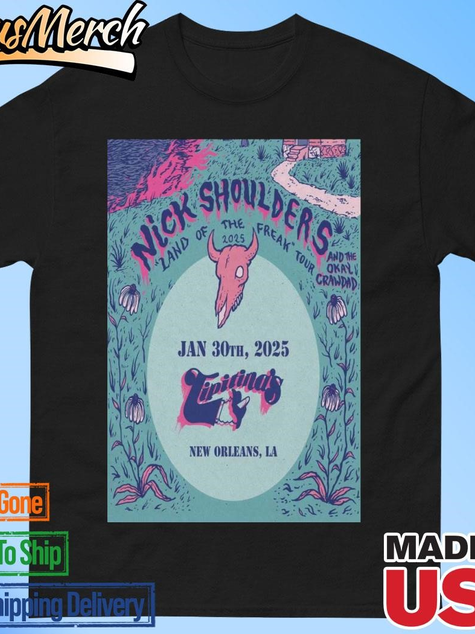 VenusMerch - Official Nick Shoulders And The Okay Crawdad Tipitina’s On Jan 30 2025 T-shirts