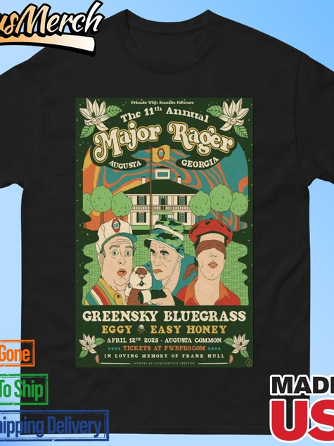 VenusMerch - Official Greensky Bluegrass Augusta Common In Augusta GA Apr 12 2025 Poster T-shirts