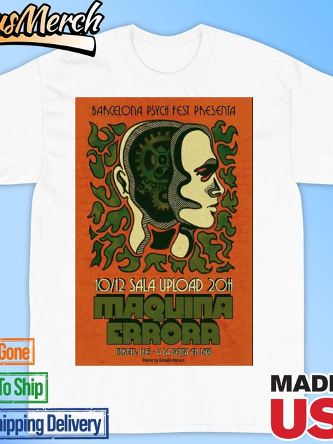 VenusMerch - Official Maquina And Errorr December 10 2024 Sala Upload Barcelona Spain Poster T-shirts