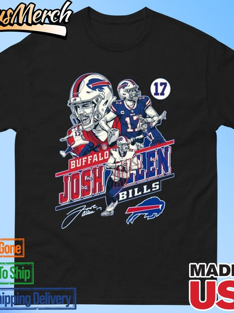 VenusMerch - Official Buffalo Bills Josh Allen Forever Number 17 True Legends In Our Hearts T-shirts