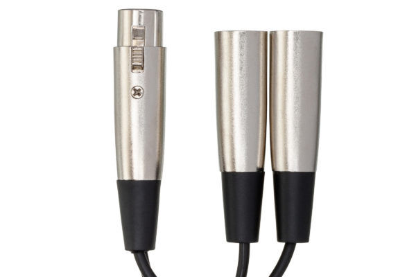 Thumbnail: Hosa YXM-101.5 18in. XLR3F to Dual XLR3M Y Cable