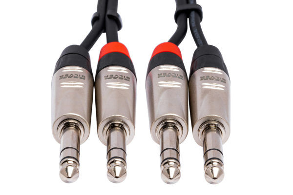 Hosa HSS-020X2 20Ft. 1/4 TRS Stereo Cable Dual