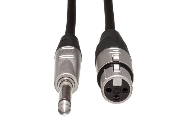 Hosa HXS-003 3ft. Pro Balanced Interconnect - REAN XLR Female to 1/4-inch TRS Ma