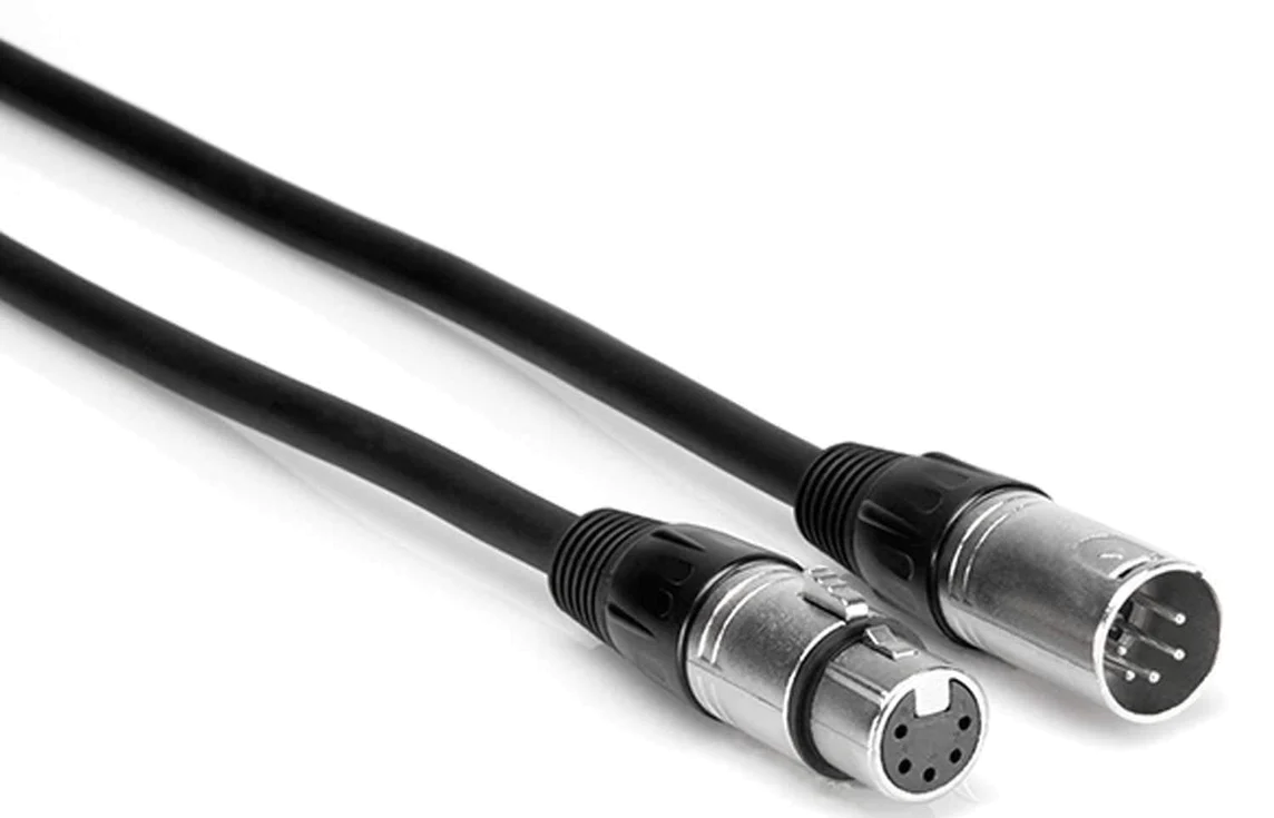 Hosa DMX-010 10ft. DMX Cable XLR5M to XLR5F 5-Pin