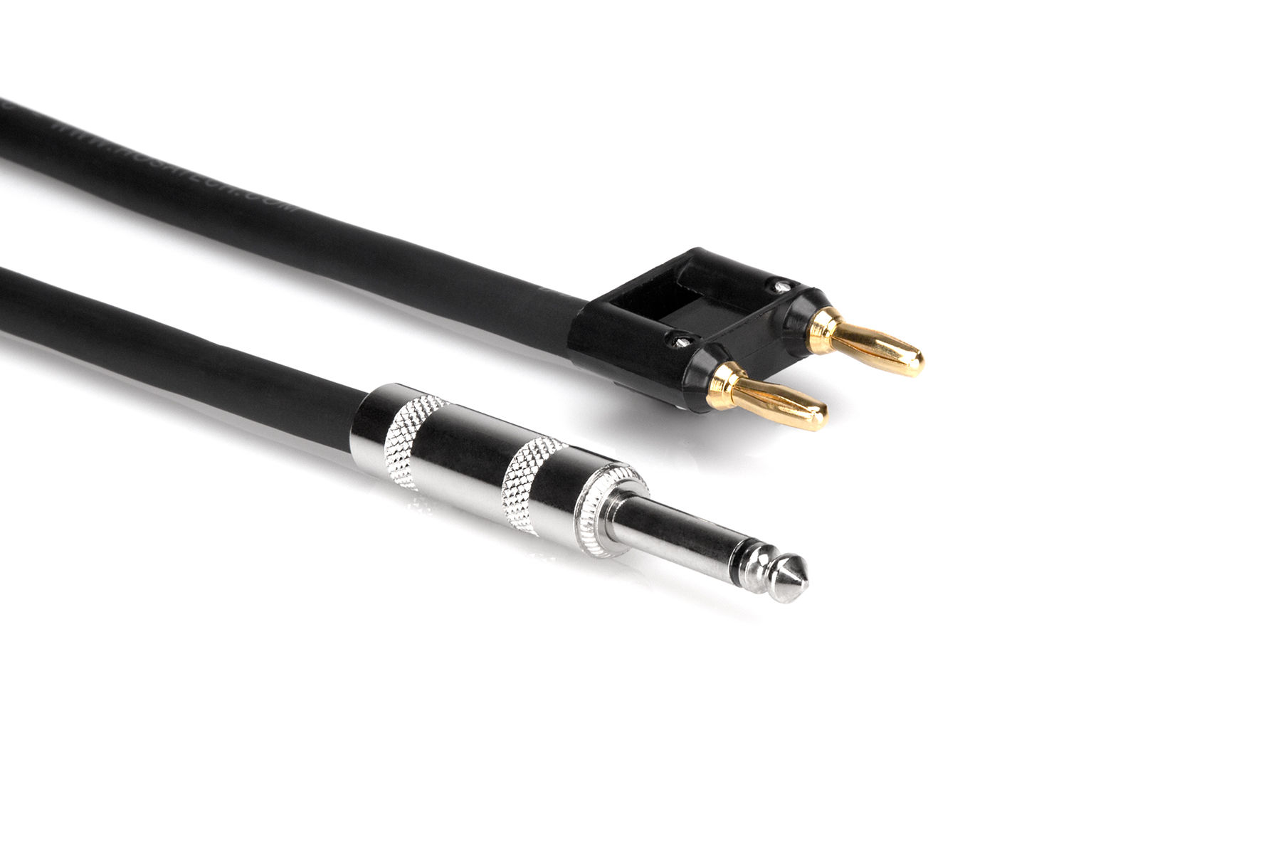 Hosa SKJ-620BN Speaker Cable 1/4 TS to Dual Banana 20 Ft