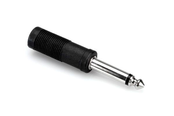 Hosa GPP-290 1/4 in TRS to 1/4 in TS Adapter