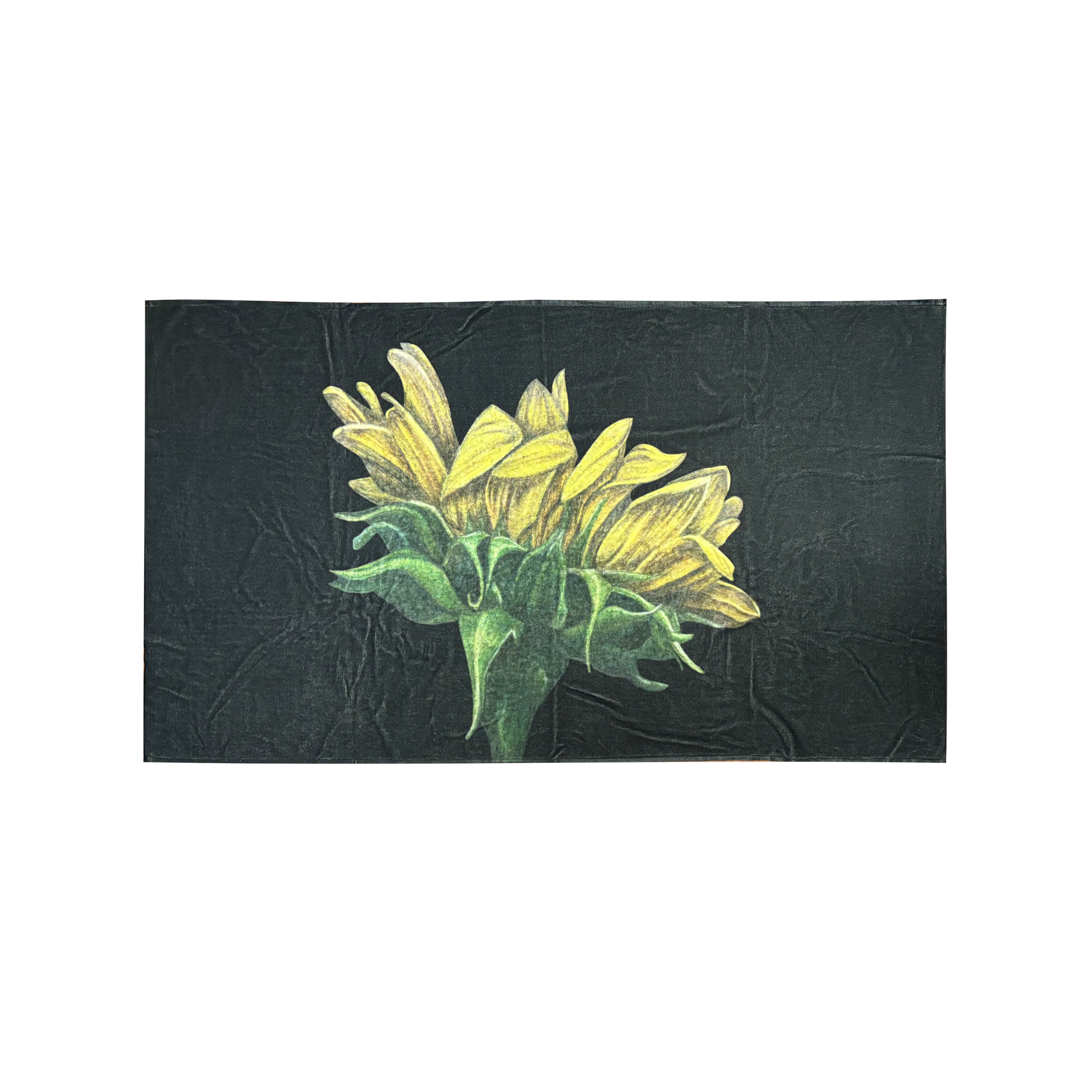 Strandlaken met zonnebloem compleet