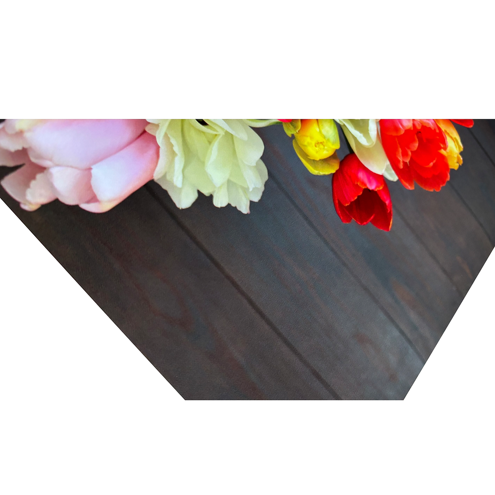 Thumbnail: Bloemenposter met tulpen groot close up 2