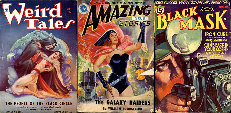 Revistas pulp de grande circulação no inicio do século XX