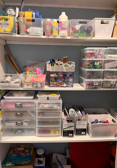 storage solutions for a craft closet