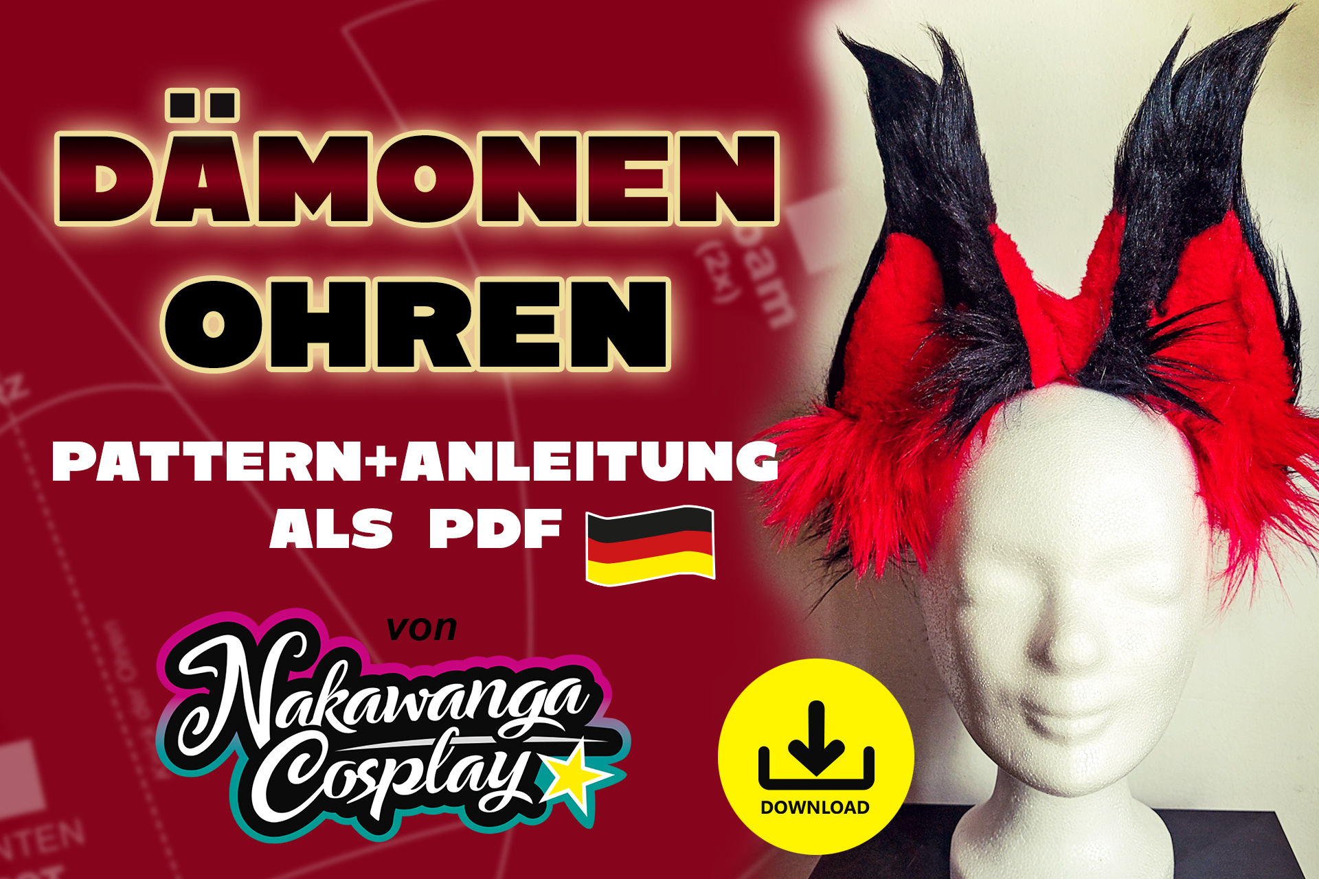 Dämonen Ohren (Pattern + Anleitung)