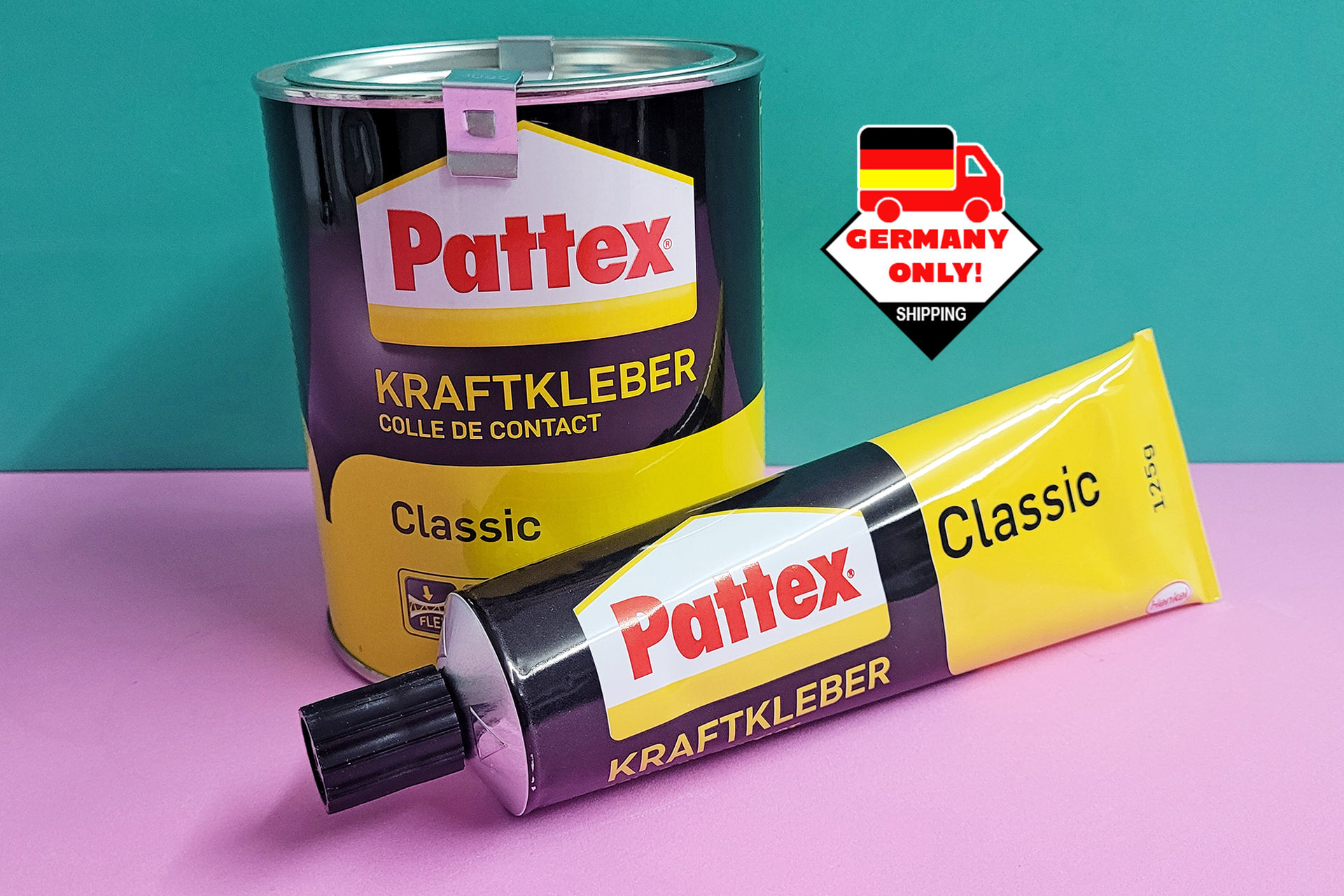 Pattex Kraftkleber Classic Dose und Tube. Hinweis: Versand nur nach Deutschland
