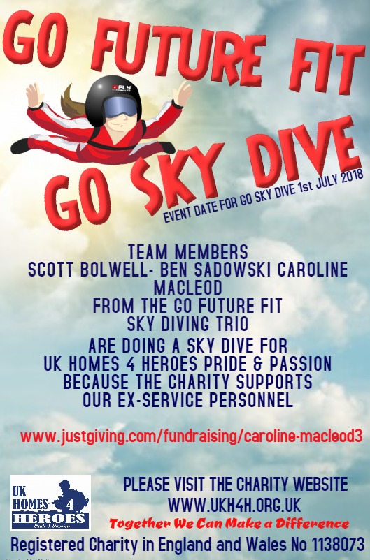 Sponsored Sky dive for UKH4H