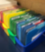 Color coded file folder activities