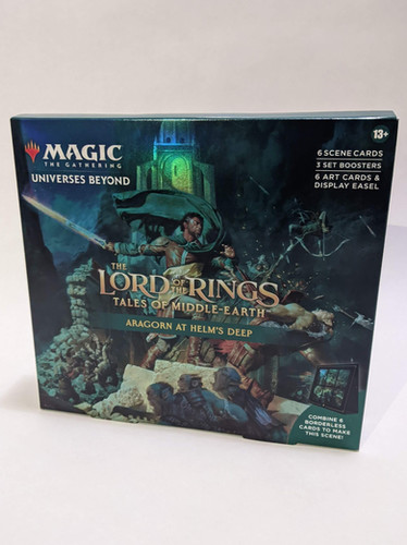aragorn at helm's deep mtg cards Amazon.com: Magic: The Gathering The Lord of The Rings: Tales of  Middle-Earth Scene Box main image 1