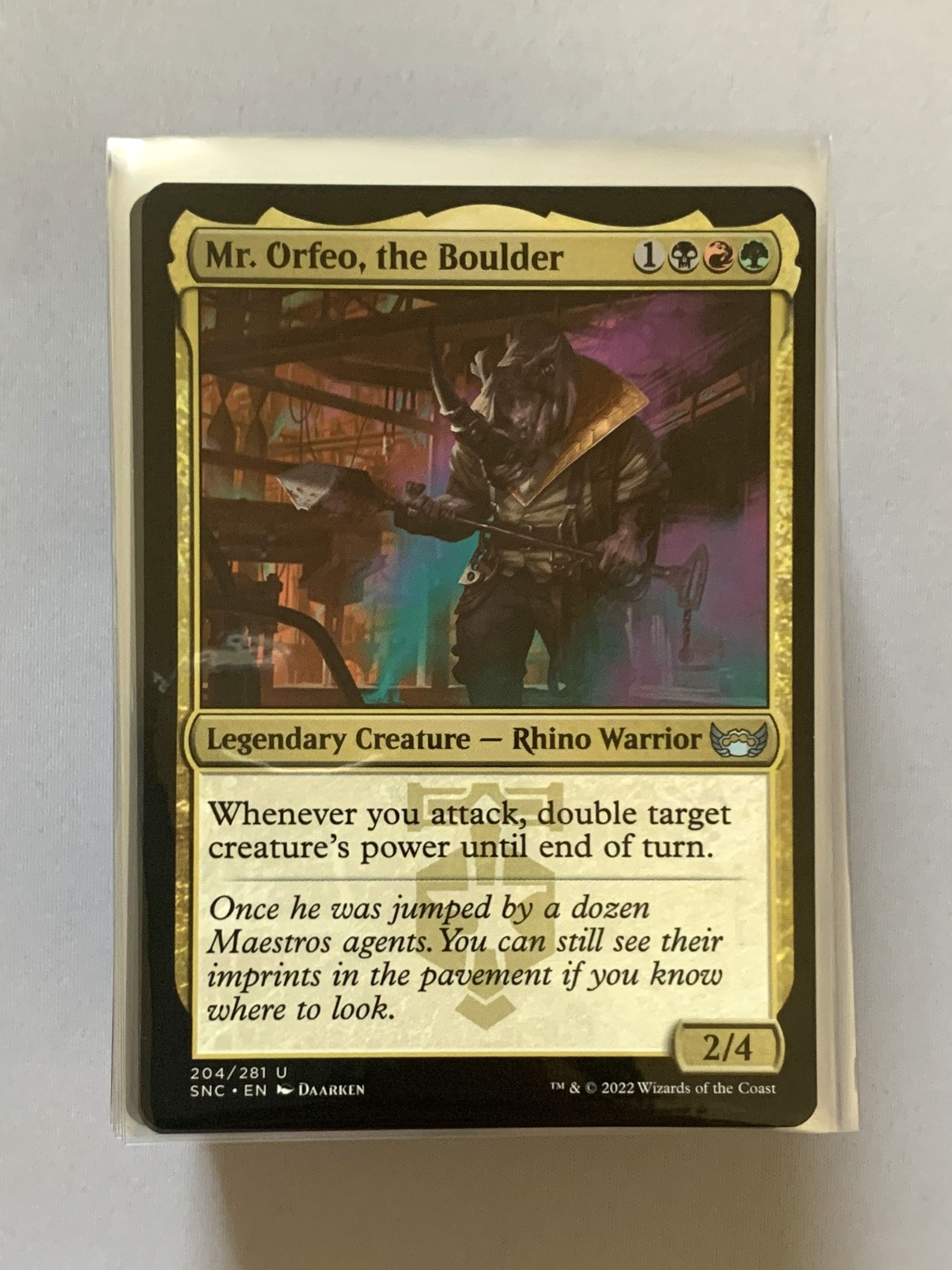 Mr. Orfeo, the Boulder