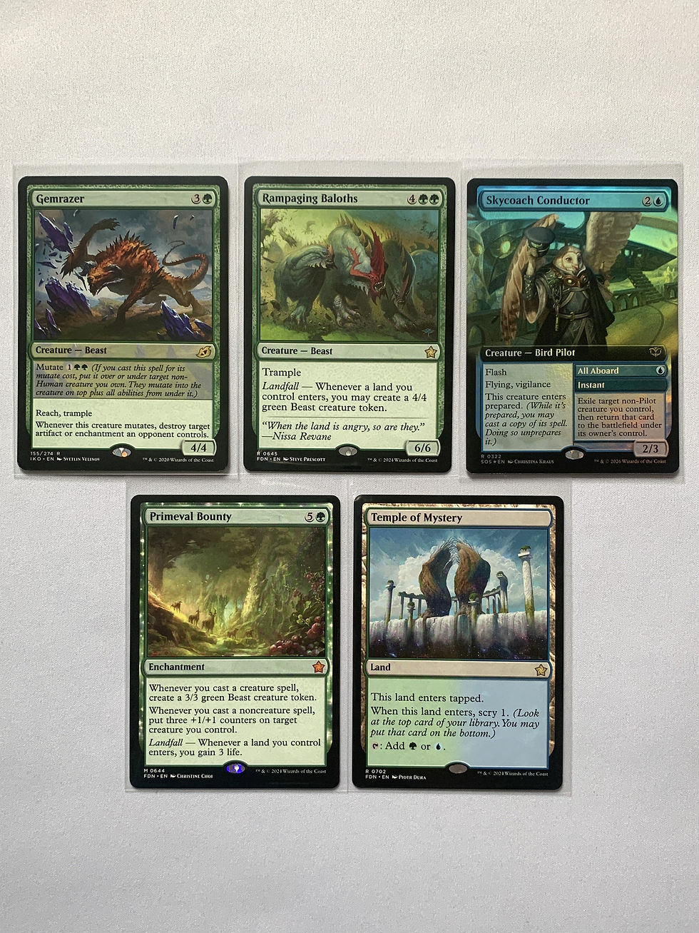 Tawnos, the Toymaker Mythics and Rares 1