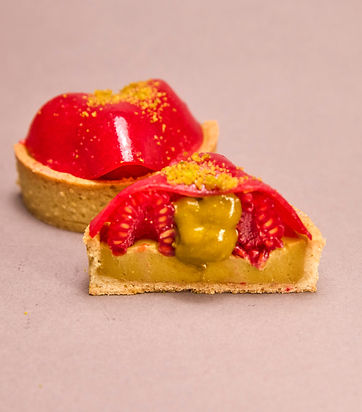 Pistachio Raspberry Tart