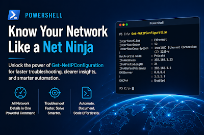 Microsoft Powershell Desktop Network Troubleshoting Tip