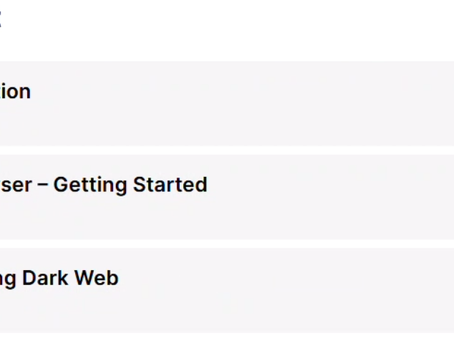 Friday Freebie - Introduction to Dark Web, Anonymity, and Cryptocurrency