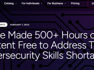 Friday Freebie - 500 hours of Cybrary & Space Summit Conference
