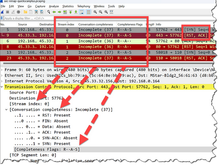 Detect Suspicious Traffic with "TCP Conversation Completeness"