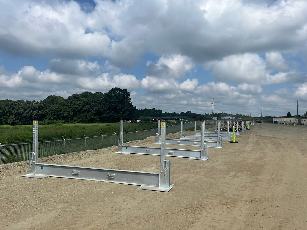 Electrical Pole Rack Why Safety Racks Are Essential for Utility Pole Storage Yards