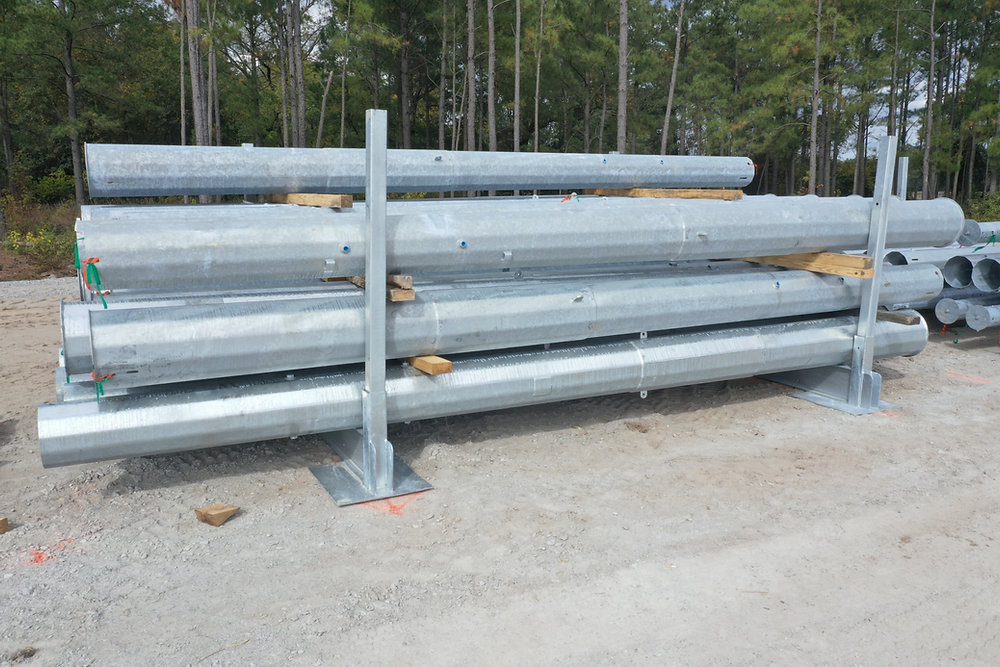 Tree Pole Rack Blackwood Is Widely Recognized for Utility Pole Storage Yard Solutions